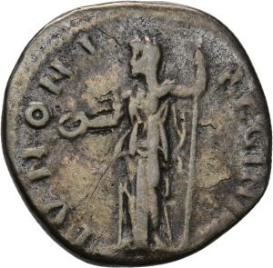 Hadrianus für Sabina, Denar