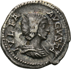 Septimius Severus für Iulia Domna, Denar