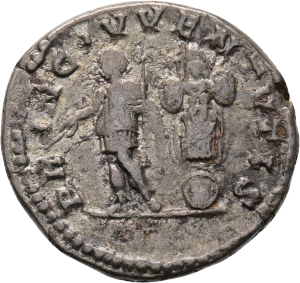 Septimius Severus für Geta, Denar