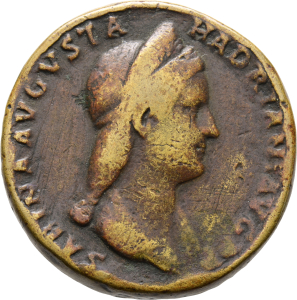 Hadrianus für Sabina, Sesterz